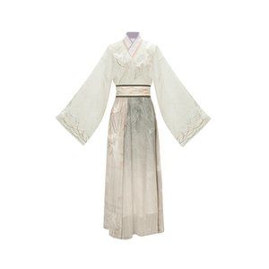 Spring/Fall Chinese traditional Hanfu dress Top+ Coat+ Skirt Jin Style